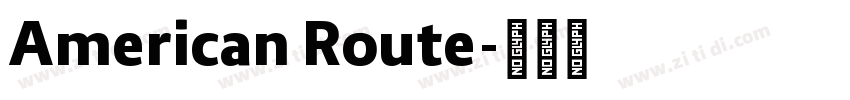 American Route字体转换